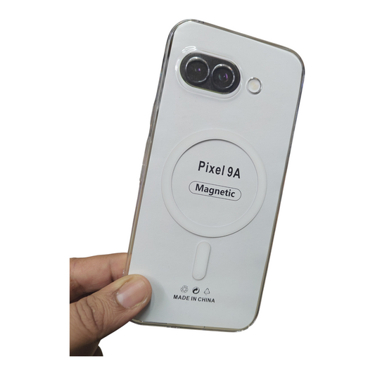 Google Pixel 9A 5G Anti Yellow Premium Quality Magsafe Crystal Clear Hard Plastic Back Cover Case