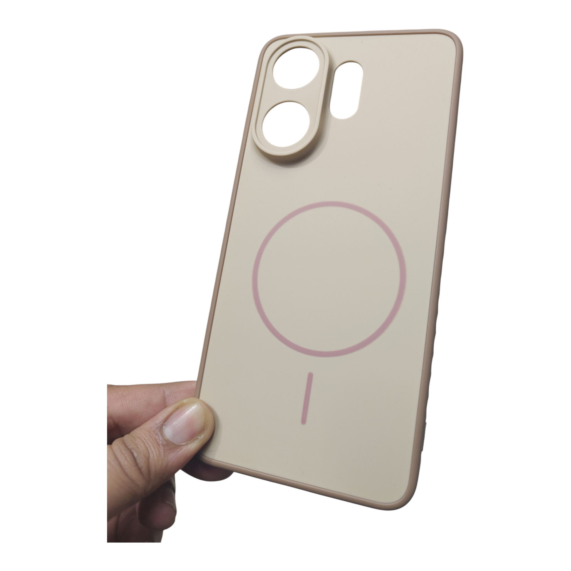 Vivo V60 5G / Vivo T4 Pro 5G / Vivo V60E 5G Premium Quality Grip Design ( Side Soft, Back Hard ) Back Cover Case ( No Magsafe, Only Design) - Royal Star