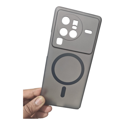 Vivo X80 Pro Premium Quality Magsafe Matte Hard Plastic Back Cover Case - Royal Star