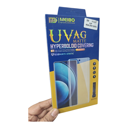 Realme 13 Pro / Realme 13 Pro Plus Premium Quality Matte UV Curved Tempered Glass Screen Protector Guard