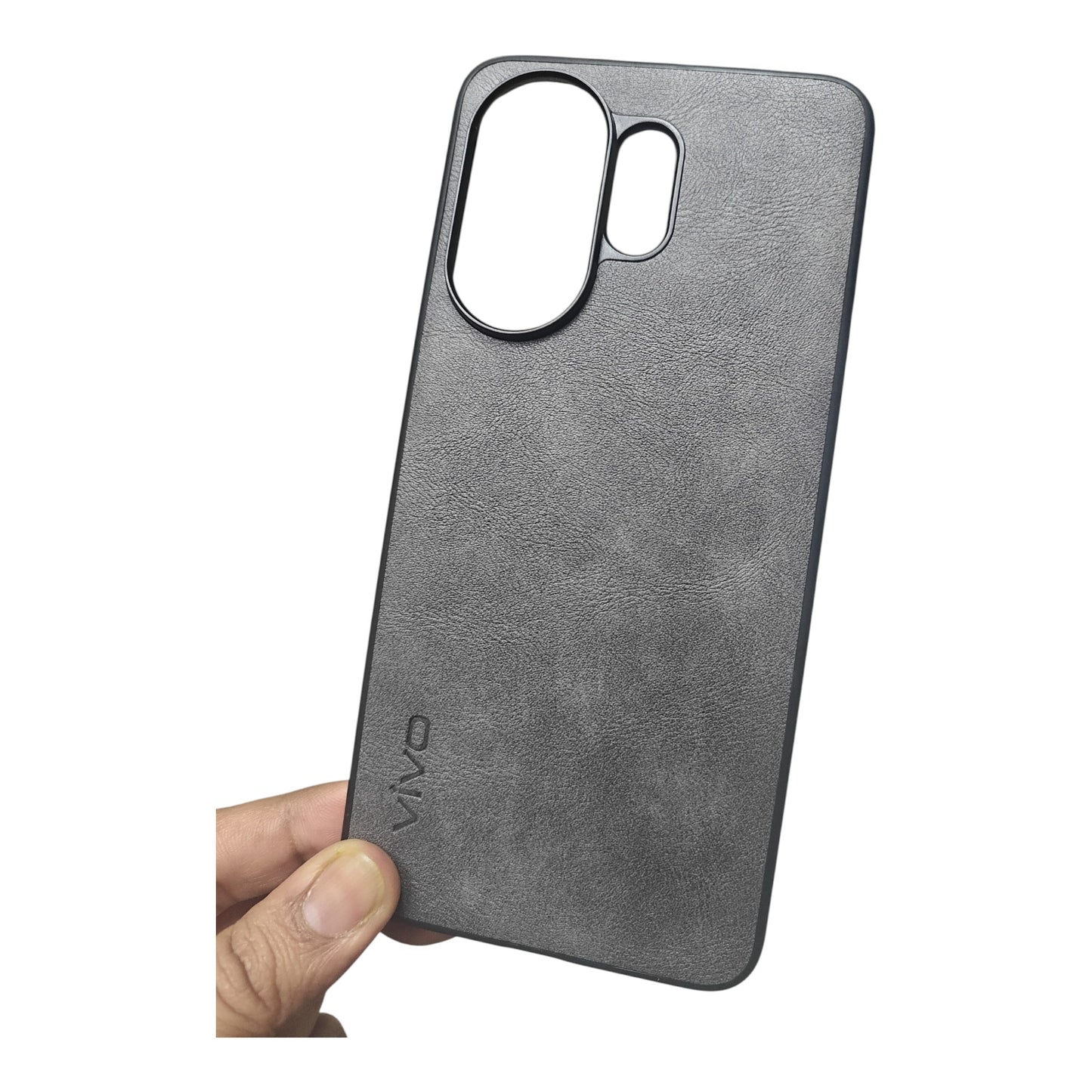 Vivo V60 / V60E / T4 Pro 5G Luxury Leather ( Side Soft, Back Hard ) Premium Quality Back Cover Case