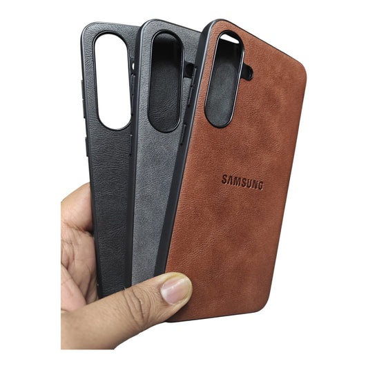 Samsung Galaxy S24FE / S24 FE 5G Luxury Leather ( Side Soft, Back Hard ) Premium Quality Back Cover Case