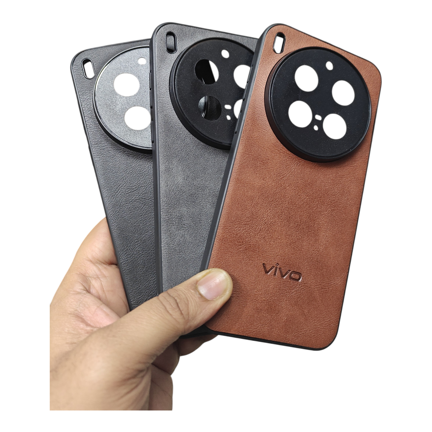 Vivo X300 Pro 5G Luxury Leather ( Side Soft, Back Hard ) Premium Quality Back Cover Case