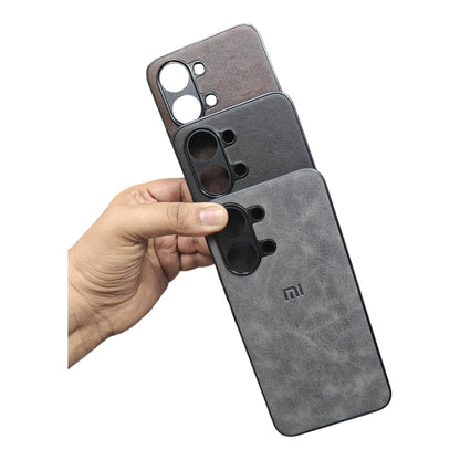 Poco X8 Pro Max 5G Luxury Leather ( Side Soft, Back Hard ) Premium Quality Back Cover Case