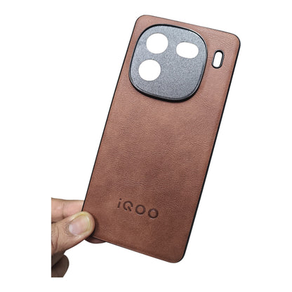 iQOO 12 / iQOO12 5G Luxury Leather ( Side Soft, Back Hard ) Premium Quality Back Cover Case