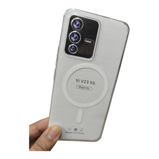 Anti Yellow Back Cover for Vivo V23 5G | Clear Case No Yellowing | Magsafe
