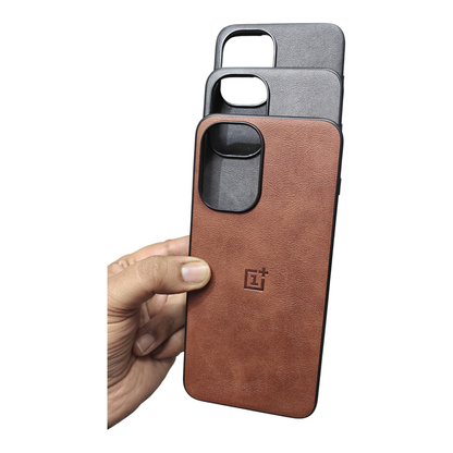 OnePlus 15R 5G Luxury Leather ( Side Soft, Back Hard ) Premium Quality Back Cover Case