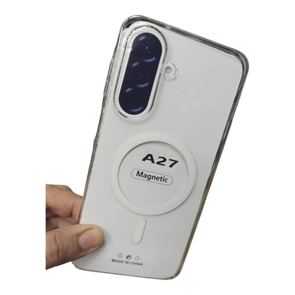 Samsung Galaxy A27 5G / M47 5G Anti Yellow Premium Magsafe Crystal Clear Hard Plastic Back Cover Case