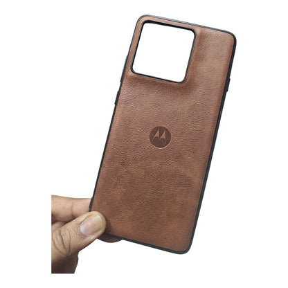 Motorola Moto Edge 60 Pro 5G Luxury Leather ( Side Soft, Back Hard ) Premium Quality Back Cover Case