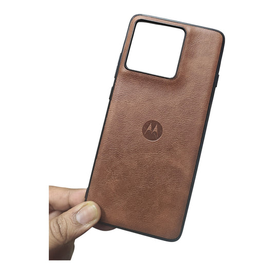 Motorola Moto Edge 60 Pro 5G Luxury Leather ( Side Soft, Back Hard ) Premium Quality Back Cover Case