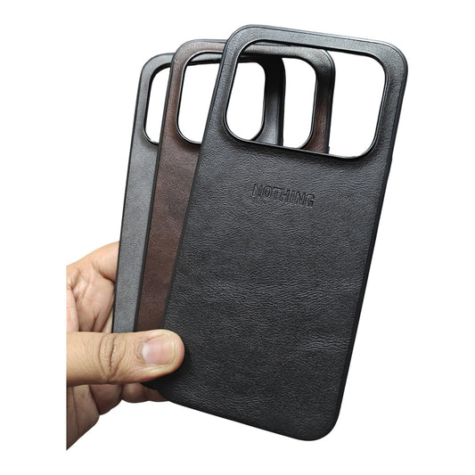 Nothing Phone 4A Pro 5G Luxury Leather ( Side Soft, Back Hard ) Premium Quality Back Cover Case
