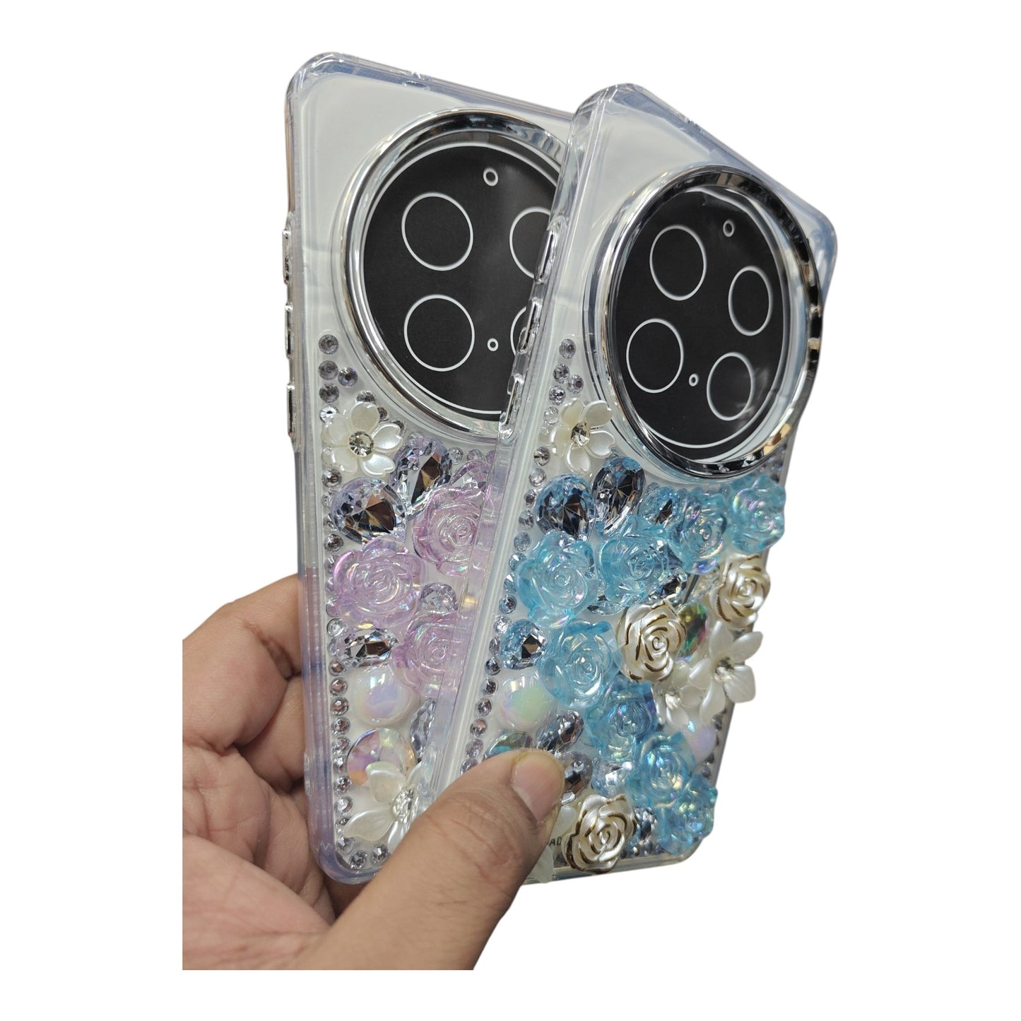 Vivo X200 Pro 5G Girlish 3D Stone & Flower Back Cover Case