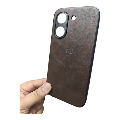 Poco X8 Pro 5G Luxury Leather ( Side Soft, Back Hard ) Premium Quality Back Cover Case