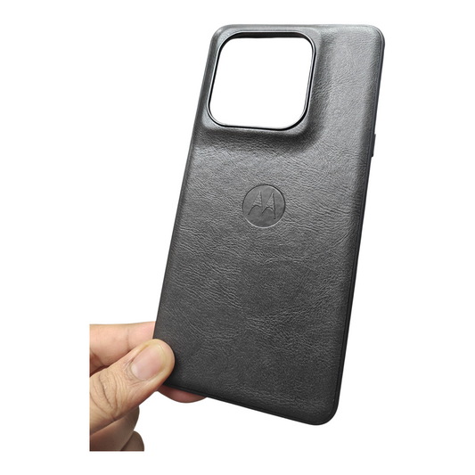 Motorola Signature 5G Luxury Leather ( Side Soft, Back Hard ) Premium Quality Back Cover Case
