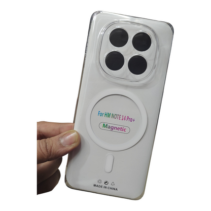 Xiaomi Redmi Note 14 Pro Plus 5G Anti Yellow Premium Quality Magsafe Crystal Clear Hard Plastic Back Cover Case - Royal Star