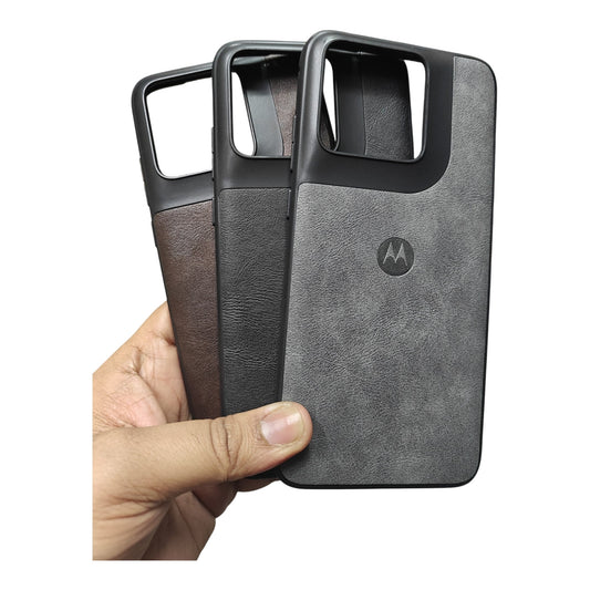 Motorola Moto Edge 70 Fusion 5G Luxury Leather ( Side Soft, Back Hard ) Premium Quality Back Cover Case