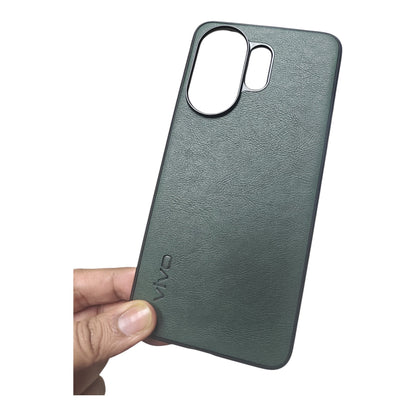 Vivo V60 / V60E / T4 Pro 5G Luxury Leather ( Side Soft, Back Hard ) Premium Quality Back Cover Case