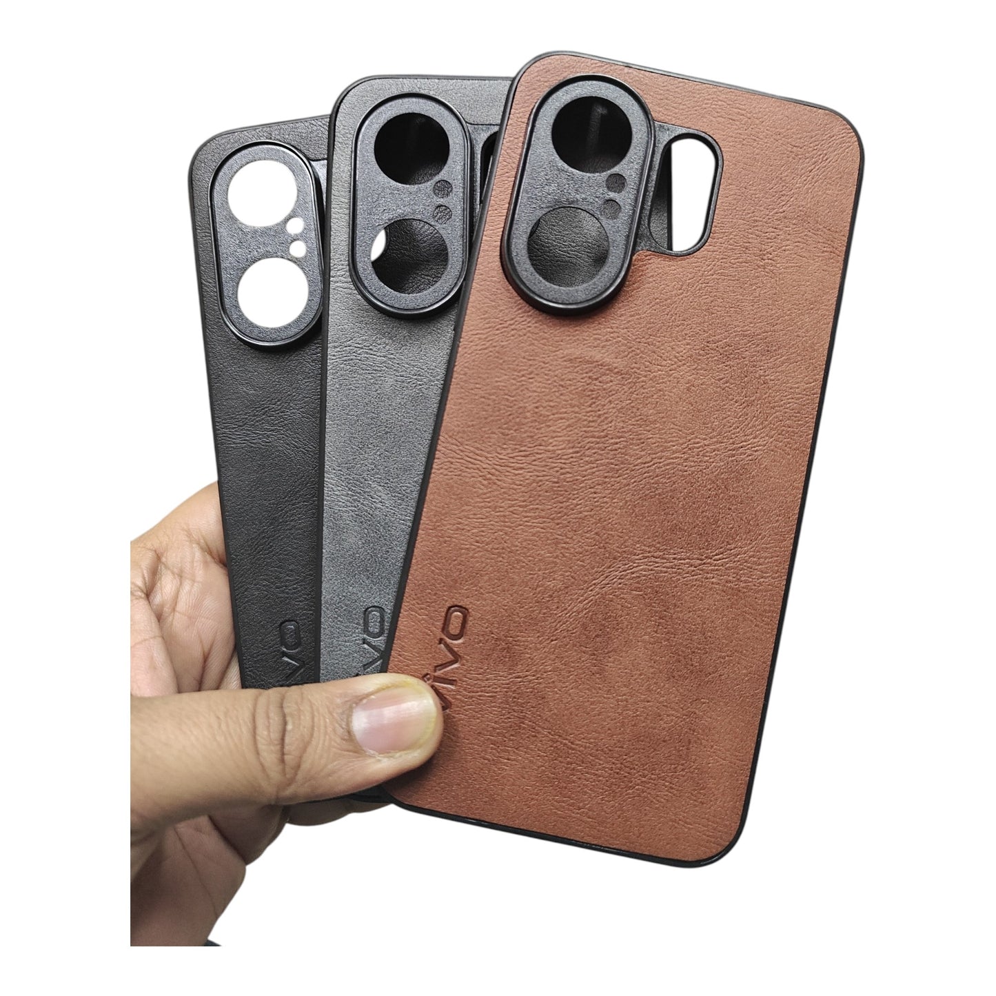 Vivo X200FE / X200 FE 5G Luxury Leather ( Side Soft, Back Hard ) Premium Quality Back Cover Case