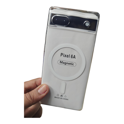 Google Pixel 6A 5G Anti Yellow Premium Quality Magsafe Crystal Clear Hard Plastic Back Cover Case