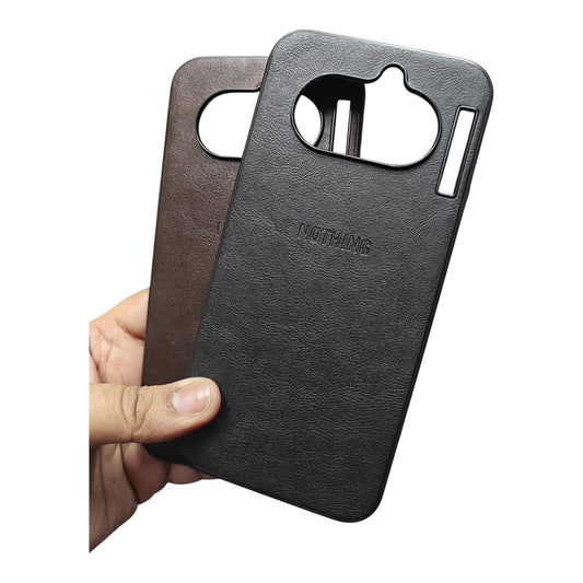Nothing Phone 4A 5G Luxury Leather ( Side Soft, Back Hard ) Premium Quality Back Cover Case