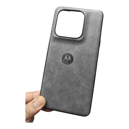 Motorola Signature 5G Luxury Leather ( Side Soft, Back Hard ) Premium Quality Back Cover Case