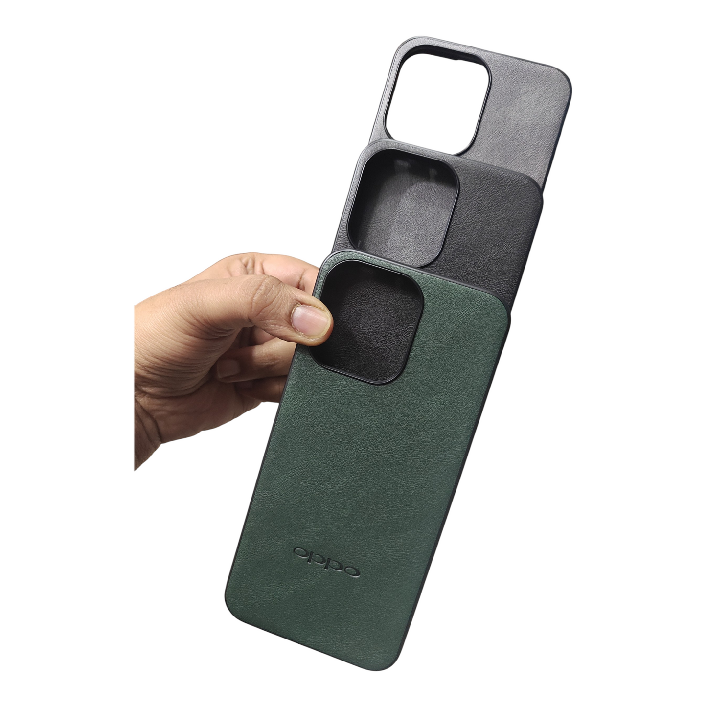 Oppo Reno 15 5G Luxury Leather ( Side Soft, Back Hard ) Premium Quality Back Cover Case