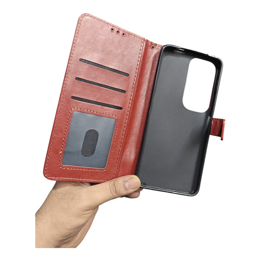Vivo Y29 5G Premium Quality Leather Flip Cover Back Case