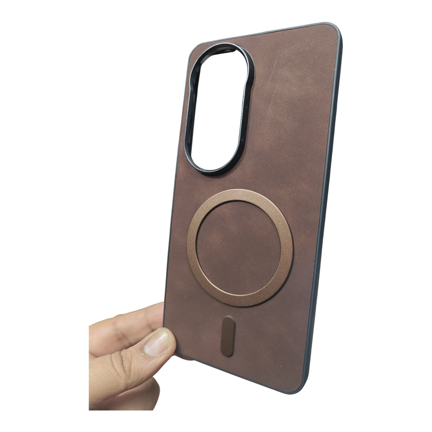 Vivo V50 / Vivo V50E / Vivo T4R / iQOO Z10R (5G) Magsafe Premium Quality Leather ( Side Soft, Back Hard ) Back Cover Case - Royal Star