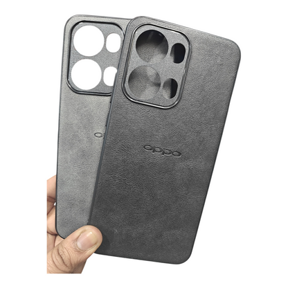 Oppo Reno 13 Pro 5G Luxury Leather ( Side Soft, Back Hard ) Back Cover Case - Royal Star