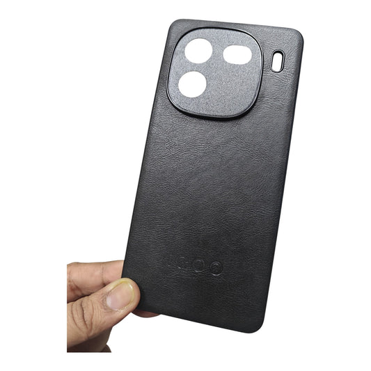 iQOO 12 / iQOO12 5G Luxury Leather ( Side Soft, Back Hard ) Premium Quality Back Cover Case