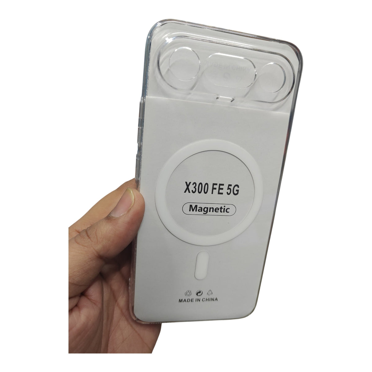 Vivo X300FE / X300 FE 5G Anti Yellow Premium Quality Magsafe Crystal Clear Hard Plastic Back Cover Case