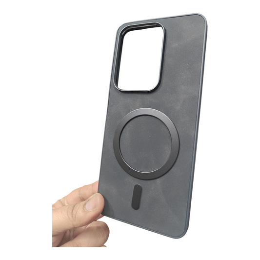 Vivo T4x / Vivo Y31 Pro / iQOO Z10x (5G) Magsafe Premium Quality Leather ( Side Soft, Back Hard ) Back Cover Case - Royal Star