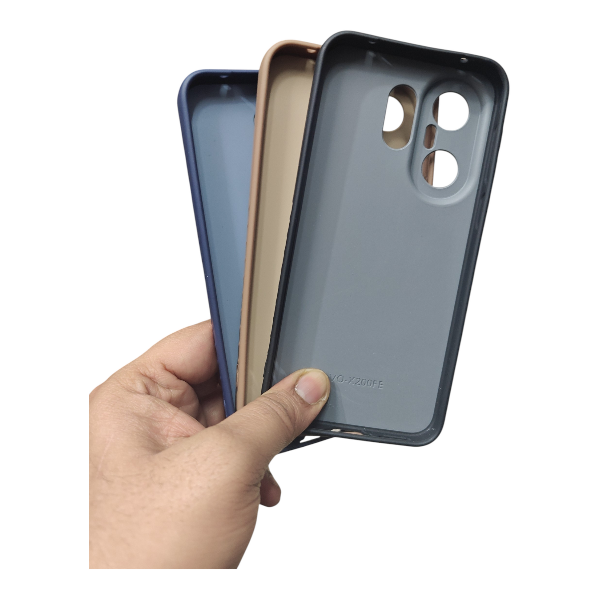 Vivo X200 FE / X200FE 5G Premium Quality Grip Design ( Side Soft, Back Hard ) Back Cover Case ( No Magsafe, Only Design) - Royal Star