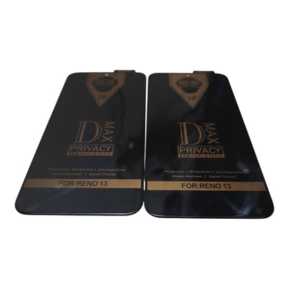 Oppo Reno 13 5G / Reno13 5G Premium Quality Privacy Tempered Glass Screen Protector Guard
