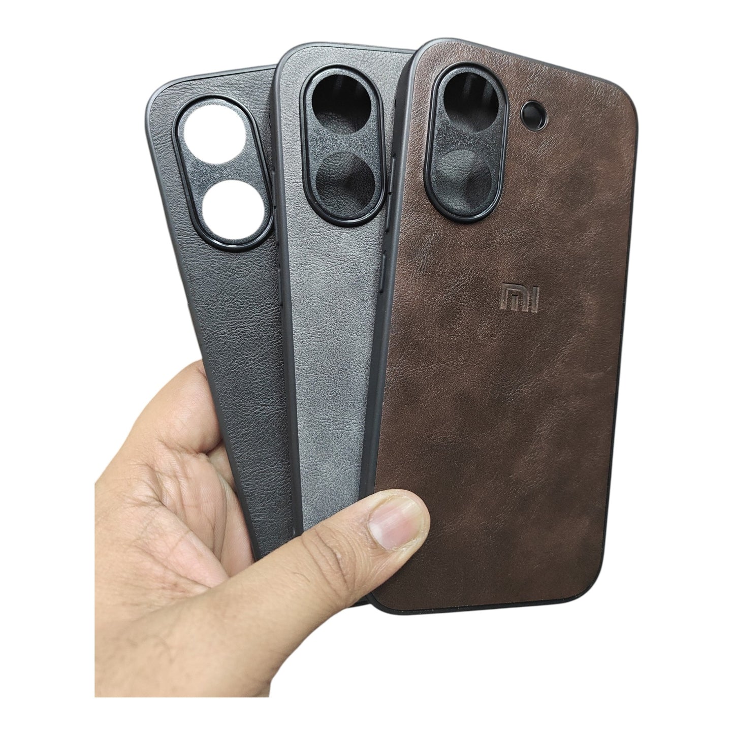Poco X8 Pro 5G Luxury Leather ( Side Soft, Back Hard ) Premium Quality Back Cover Case