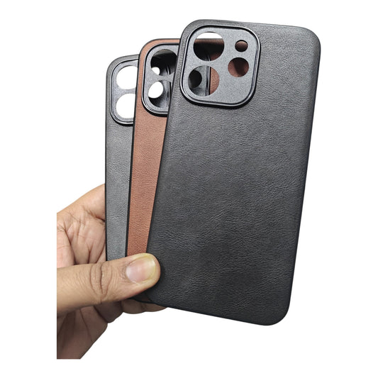 Oppo Reno 15 Pro Mini / Reno15 Pro Mini 5G Luxury Leather ( Side Soft, Back Hard ) Premium Quality Back Cover Case