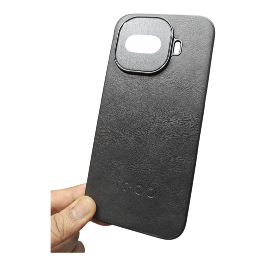 iQOO 15R 5G Luxury Leather ( Side Soft, Back Hard ) Premium Quality Back Cover Case