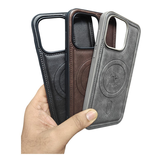 OnePlus Nord CE6 / Nord CE 6 (5G) Magsafe Premium Quality Leather ( Side Soft, Back Hard ) Back Cover Case