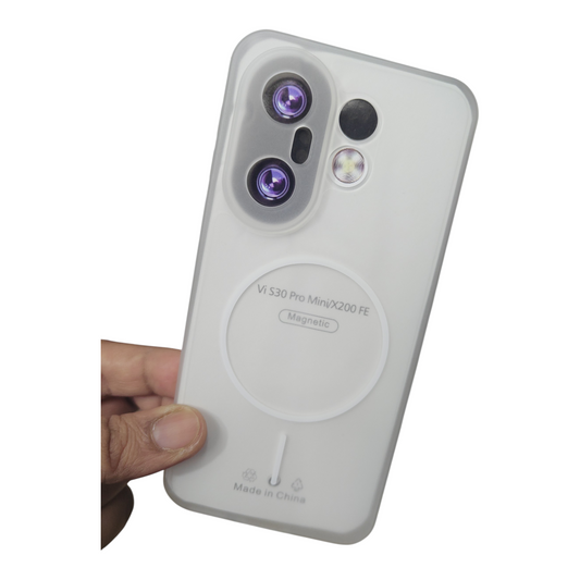 Vivo X200FE / Vivo X200 FE 5G Premium Quality Matte Silicon Soft Back Cover Case ( No Magsafe, Only Design )