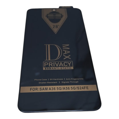 Samsung Galaxy A36 / A56 / S24FE / S24 FE 5G Premium Quality Privacy Tempered Glass Screen Protector Guard