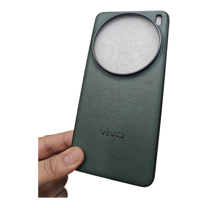 Vivo X200 Pro 5G Luxury Leather Premium quality ( Side Soft, Back Hard ) Back Cover Case