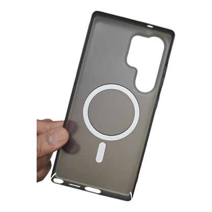Samsung Galaxy S25 Ultra 5G Premium Quality Magsafe Matte Hard Plastic Back Cover Case