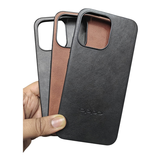 Oppo Reno 15C / Reno15C 5G Luxury Leather ( Side Soft, Back Hard ) Premium Quality Back Cover Case