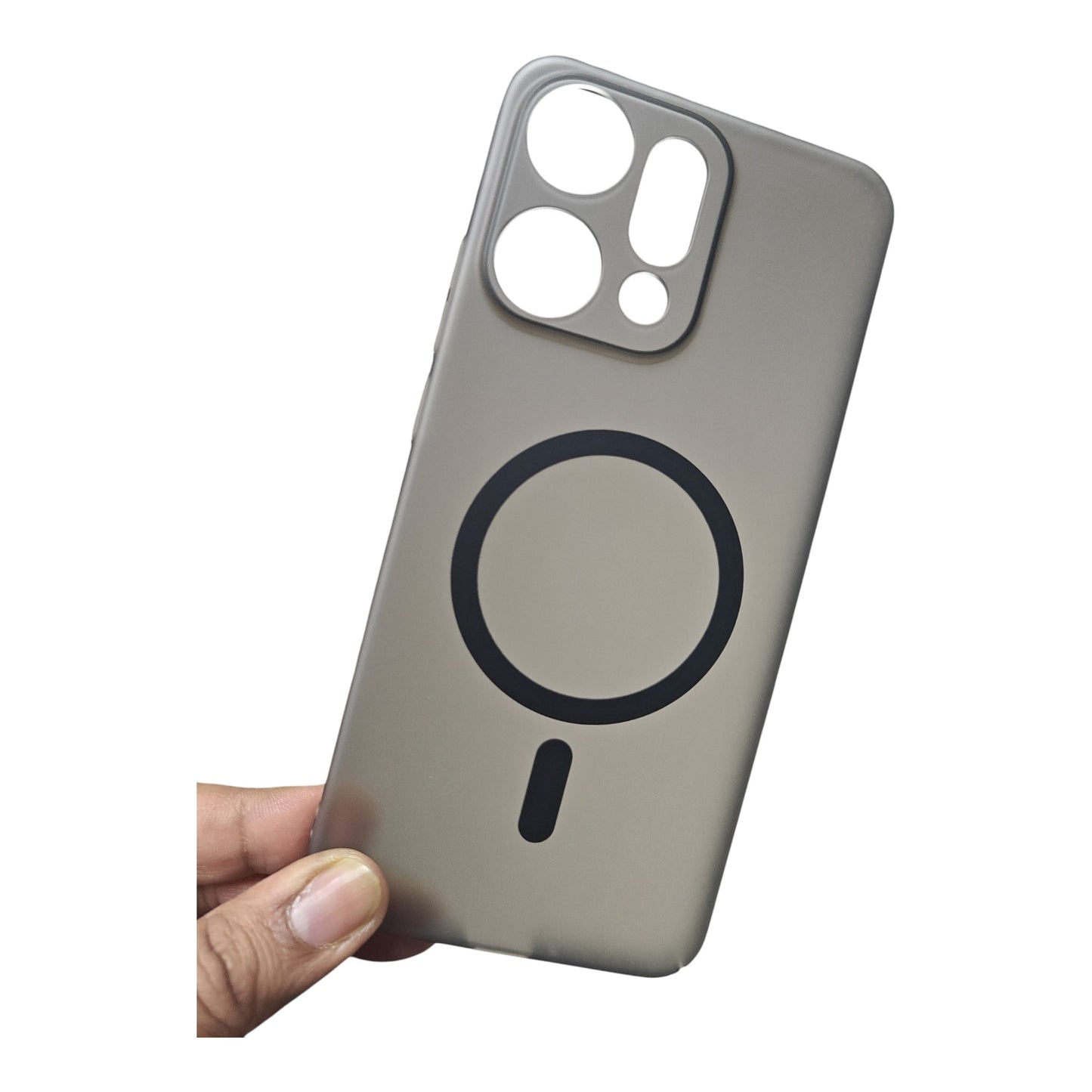 Oppo Reno 14 Pro / Reno14 Pro 5G Premium Quality Magsafe Matte Hard Plastic Back Cover Case