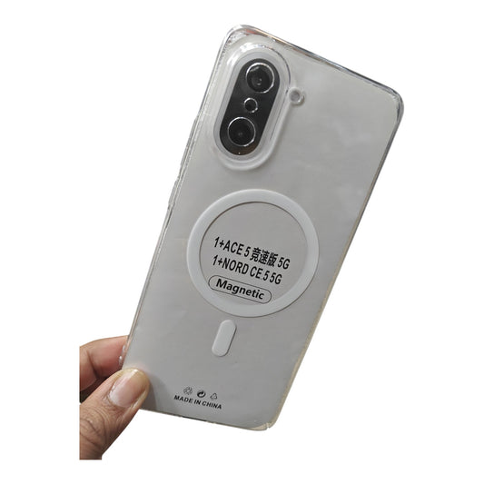 OnePlus Nord CE5 / Nord CE 5 5G Anti Yellow Premium Magsafe Crystal Clear Hard Plastic Back Cover Case