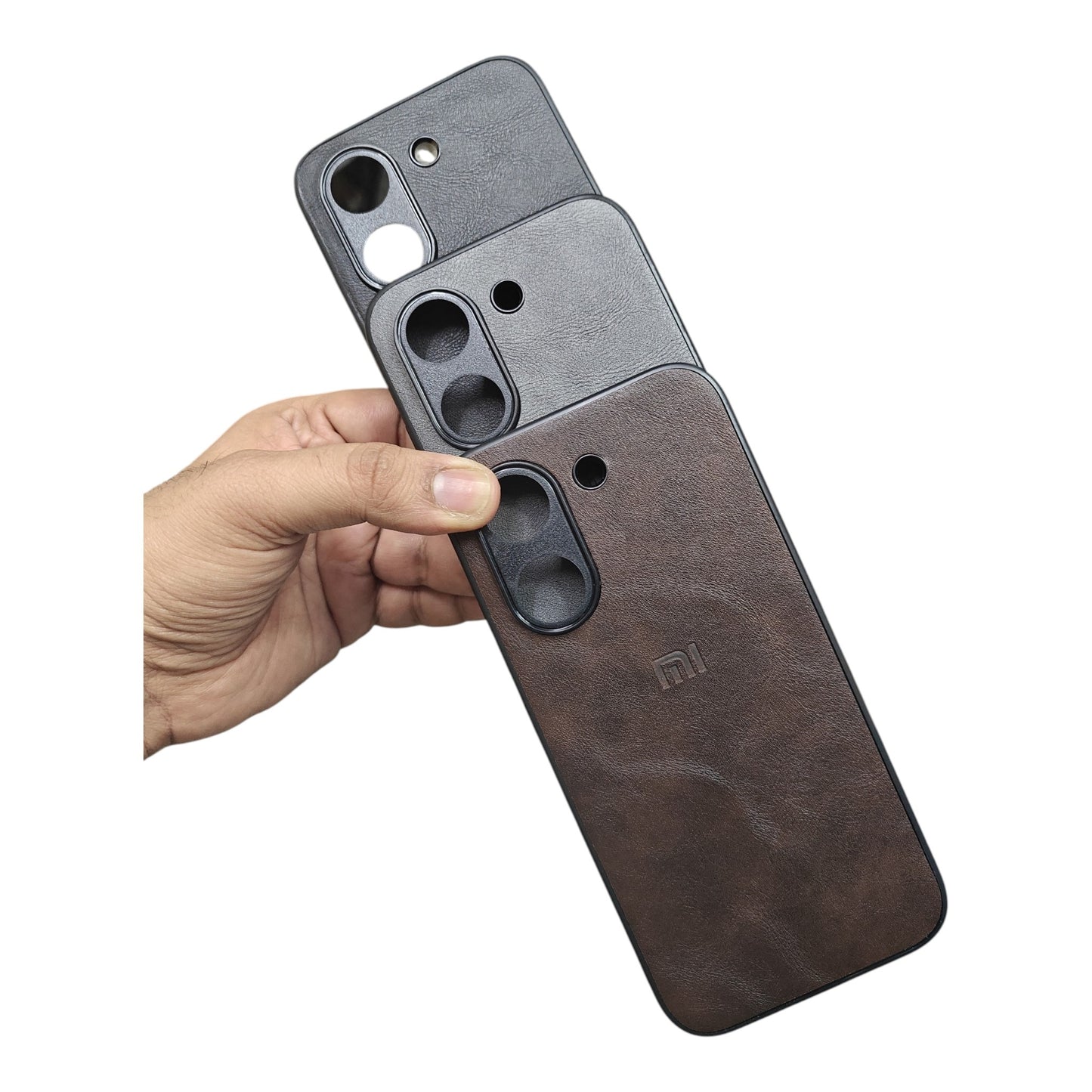Poco X8 Pro 5G Luxury Leather ( Side Soft, Back Hard ) Premium Quality Back Cover Case
