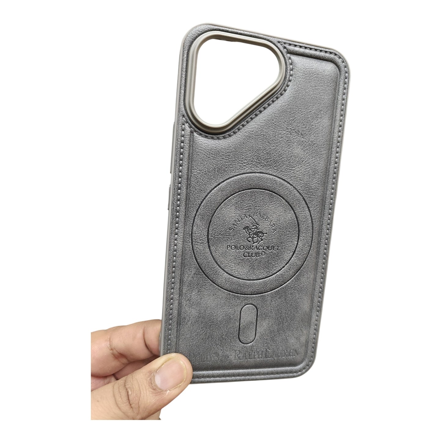 Tecno Pova Curve 2 / Pova Curve2 5G Magsafe Premium Quality Leather ( Side Soft, Back Hard ) Back Cover Case