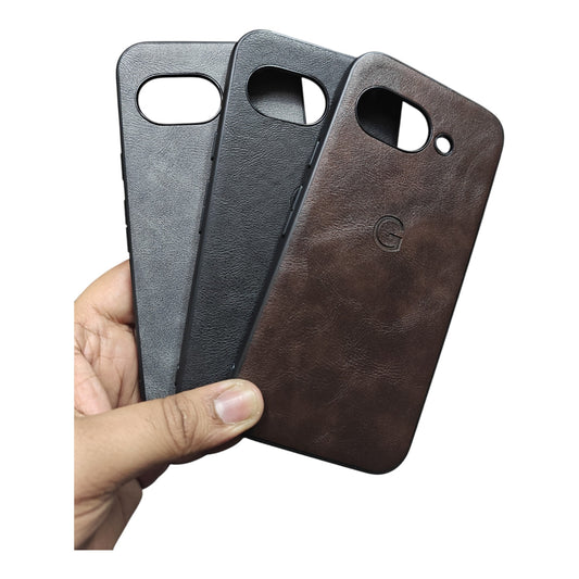 Google Pixel 9A 5G Luxury Leather ( Side Soft, Back Hard ) Premium Quality Back Cover Case