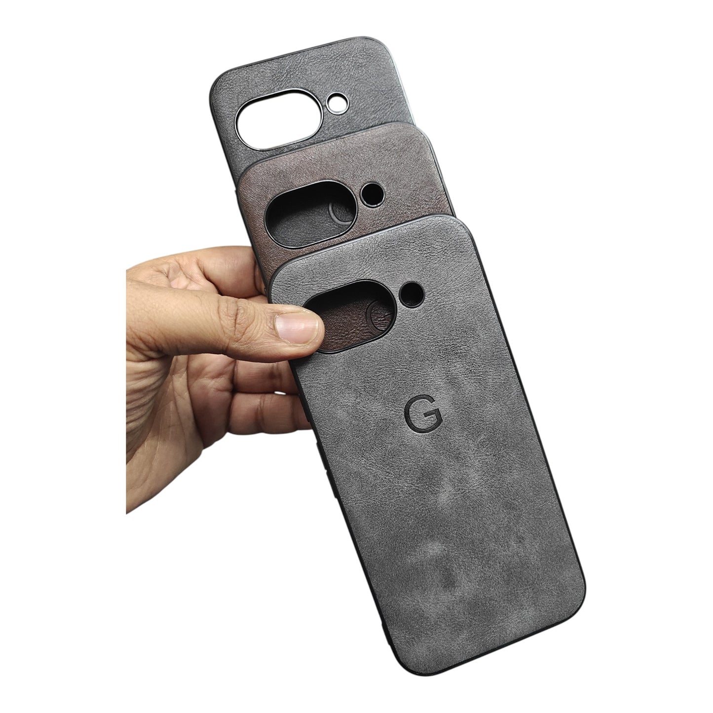 Google Pixel 9A 5G Luxury Leather ( Side Soft, Back Hard ) Premium Quality Back Cover Case
