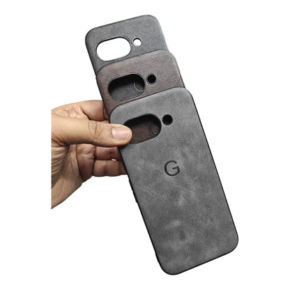 Google Pixel 9A 5G Luxury Leather ( Side Soft, Back Hard ) Premium Quality Back Cover Case